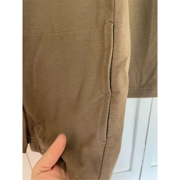 Pure Jill tan assymetrical side zip sweater - Picture 4 of 11